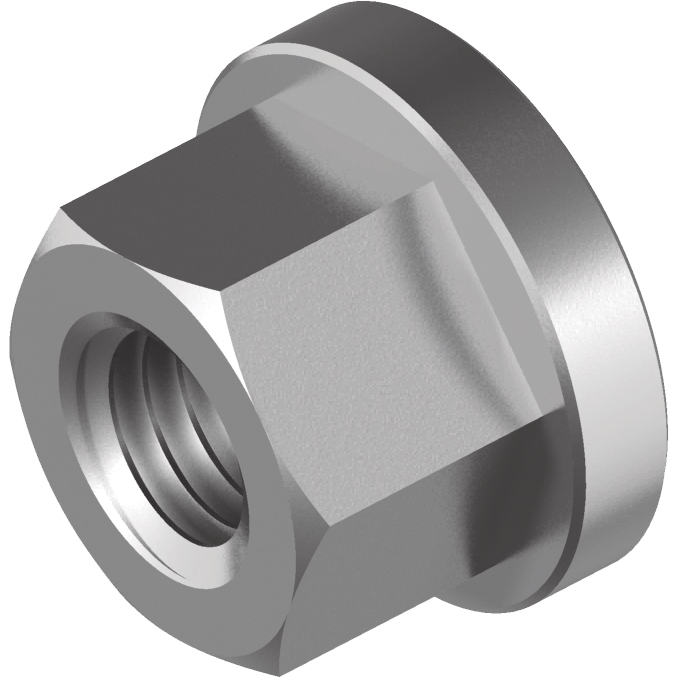 Sechskantmutter DIN 6331 Edelstahl mit Bund