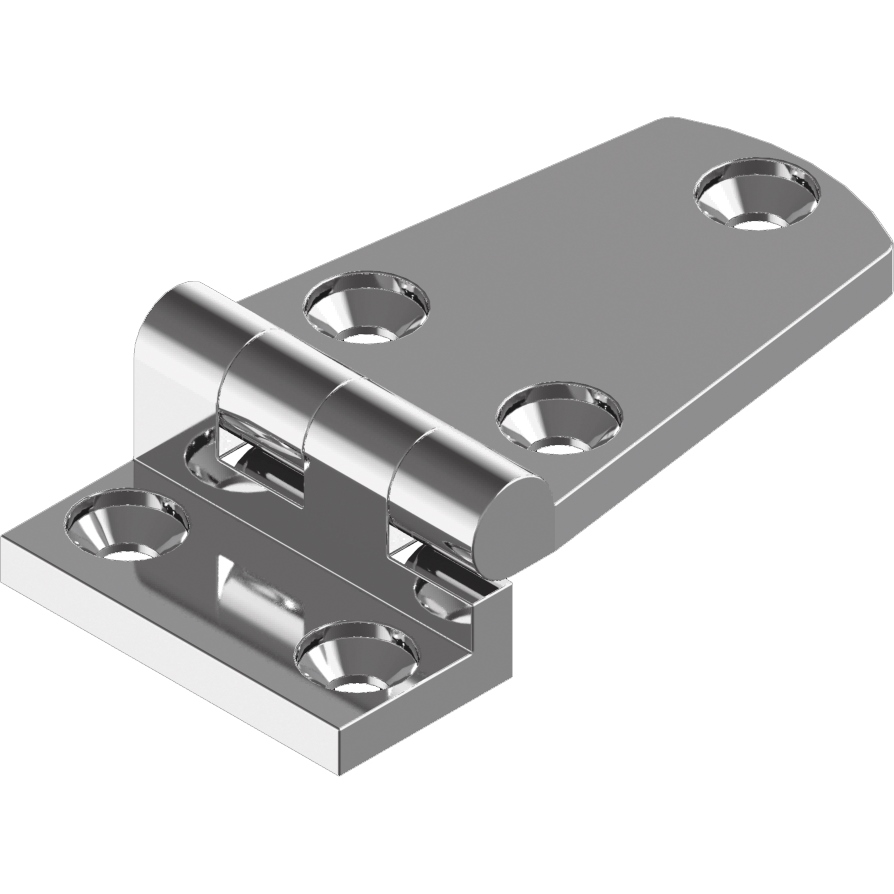 Scharnier Feinguss 54x37x4,5mm Edelstahl A4 poliert