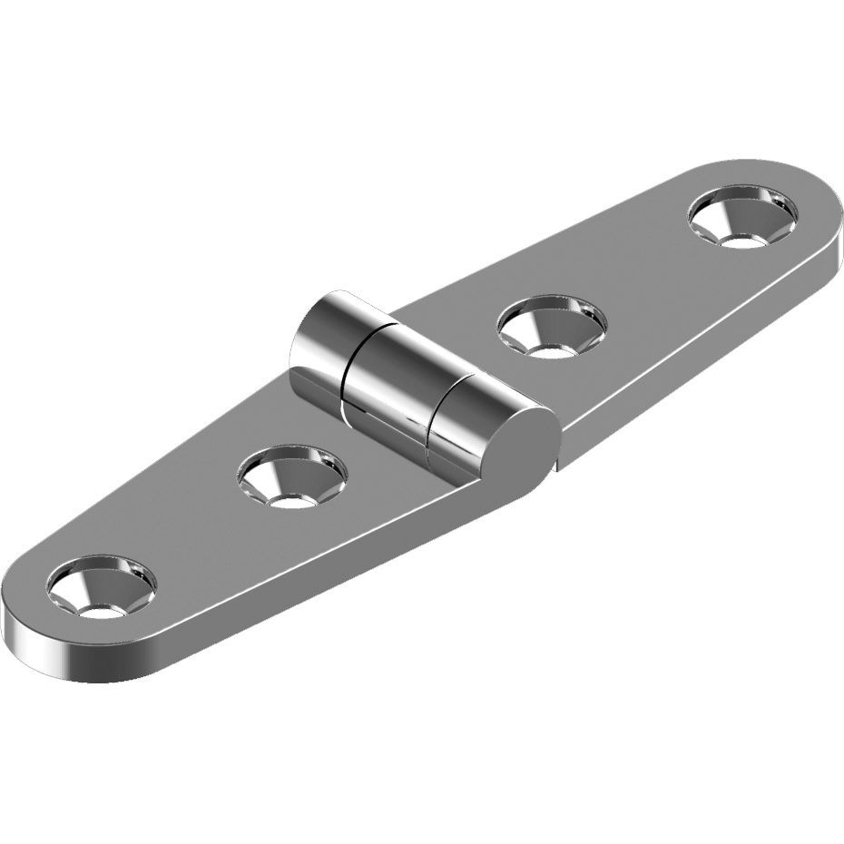 Scharnier Feinguss 103x27x4,5mm Edelstahl A4 poliert