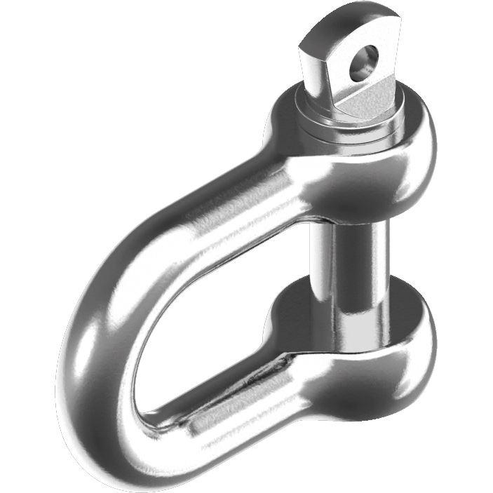 Rundschäkel kurz geschmiedet D19mm Edelstahl A4