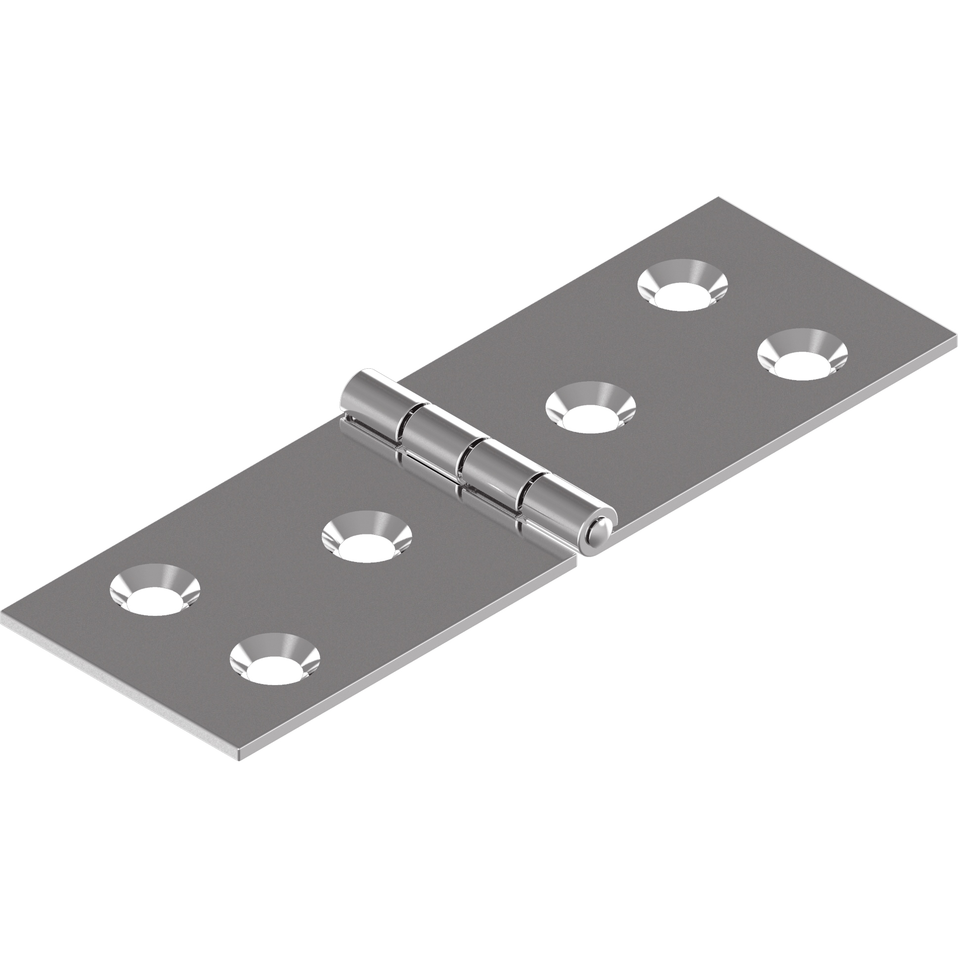 Scharnier Typ B 90x30x1,5mm Edelstahl A2 gestanzt poliert