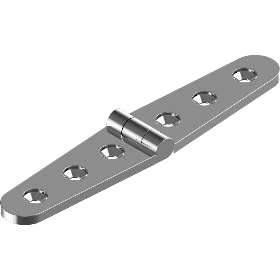 Scharnier Feinguss 152x30x4,5mm Edelstahl A4 poliert