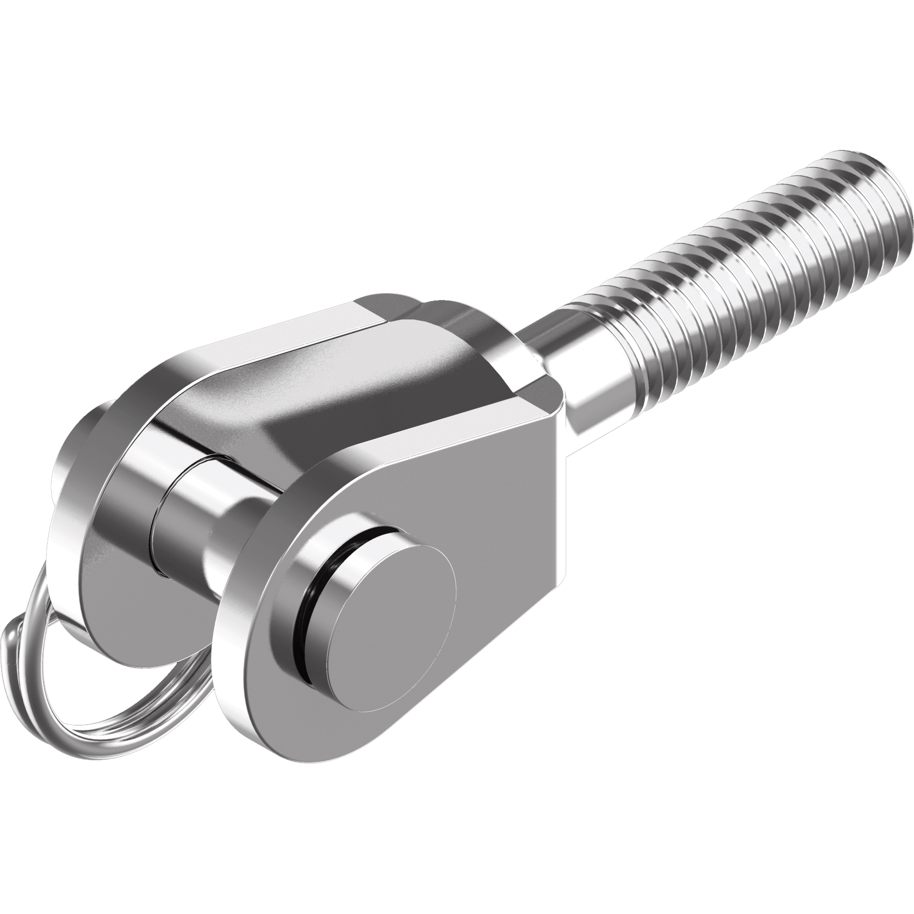 Gabel M5 Linksgewinde Edelstahl A4