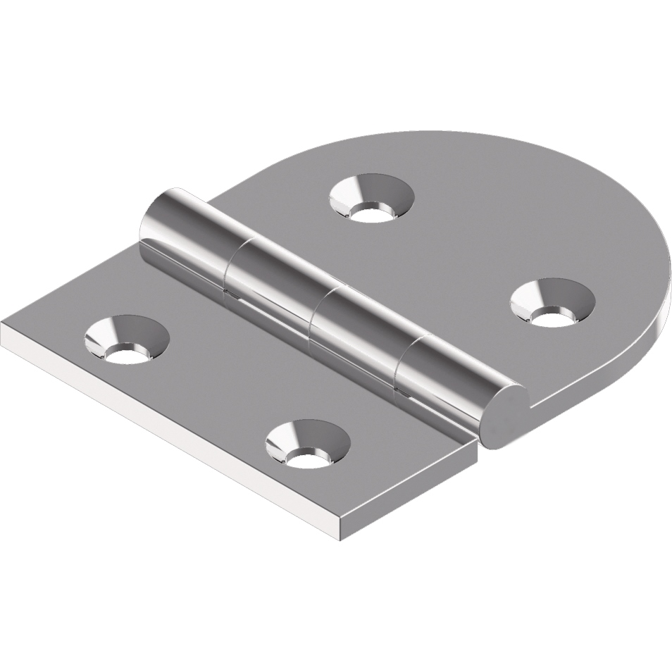 Scharnier Feinguss 81x64x4mm Edelstahl A4 poliert