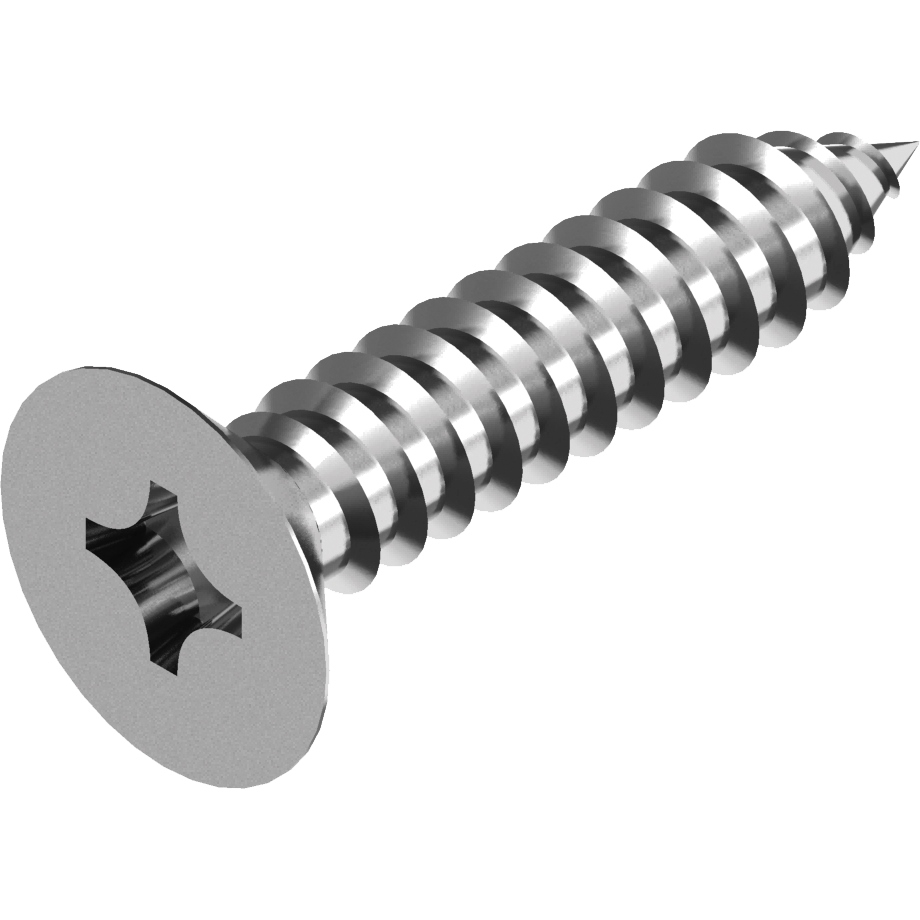 Blechschraube DIN 7982-H Vollgewinde PH2 Edelstahl A2