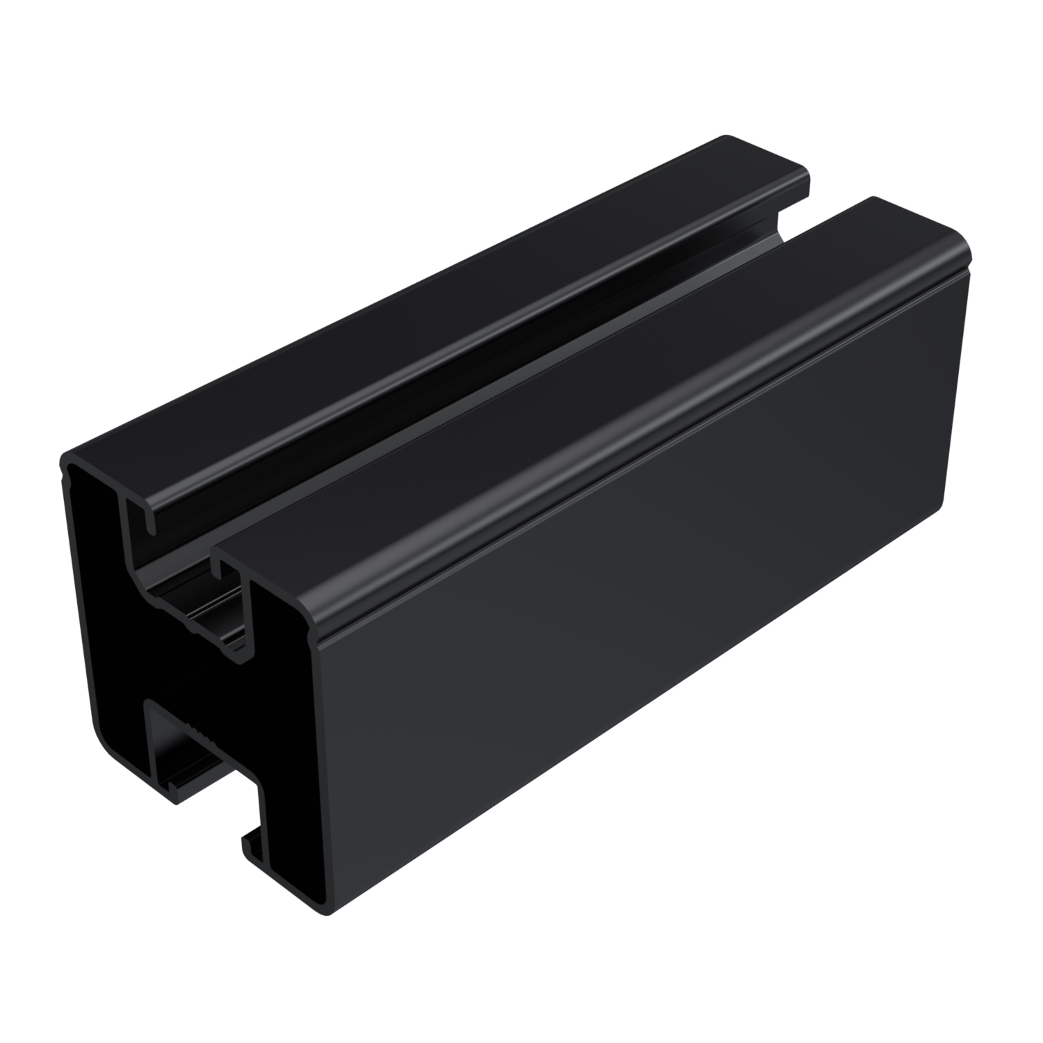 Montageschiene WS 9664 40x40 Aluminium schwarz eloxiert