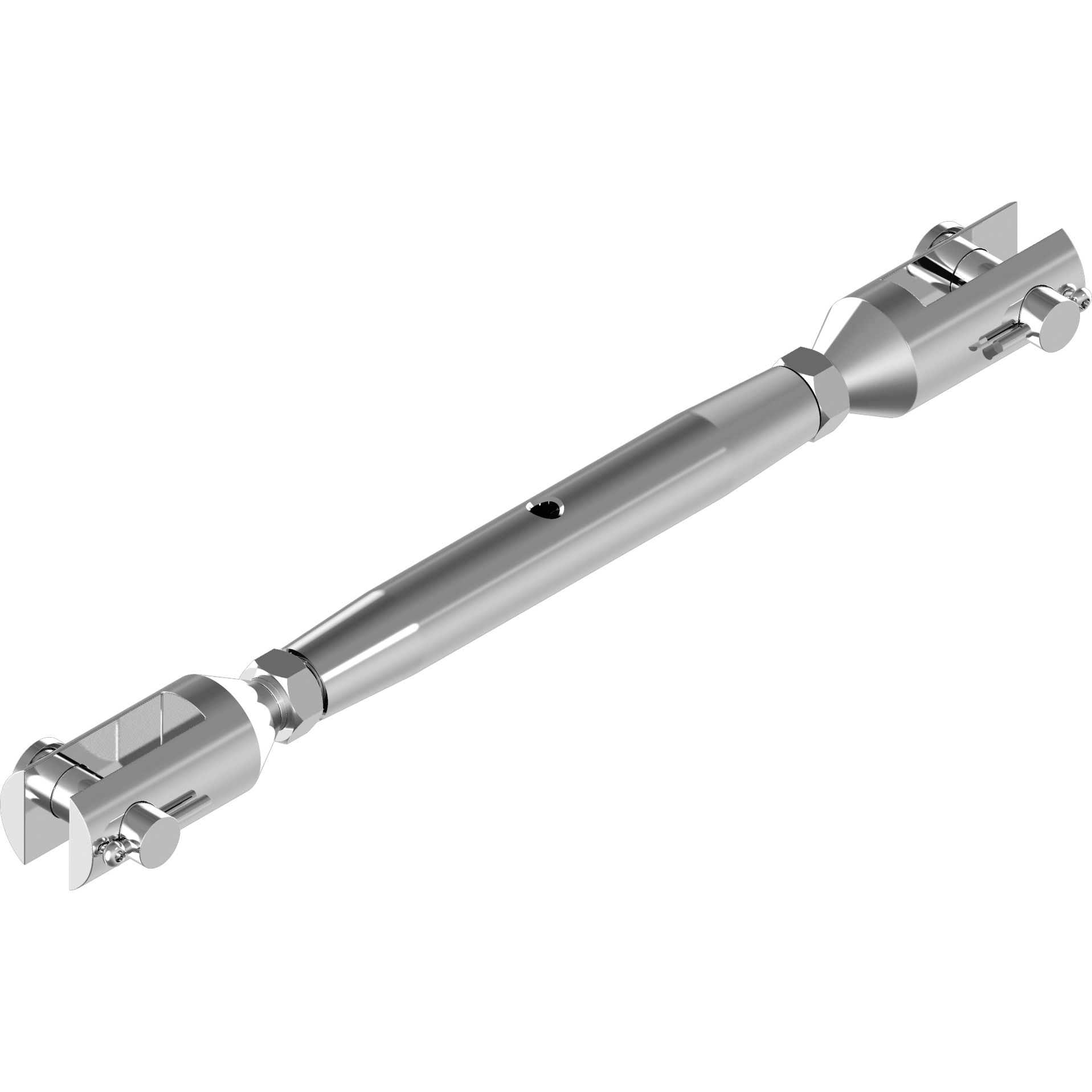 Wantenspanner Gabel/Gabel gedreht Edelstahl A4