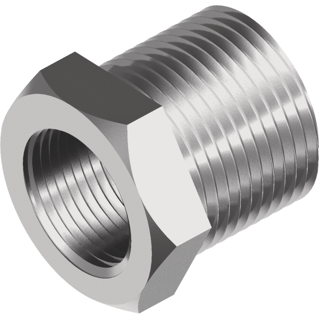 Sechskant-Reduzierstück I/A R 1/2-1/4 Edelstahl A4
