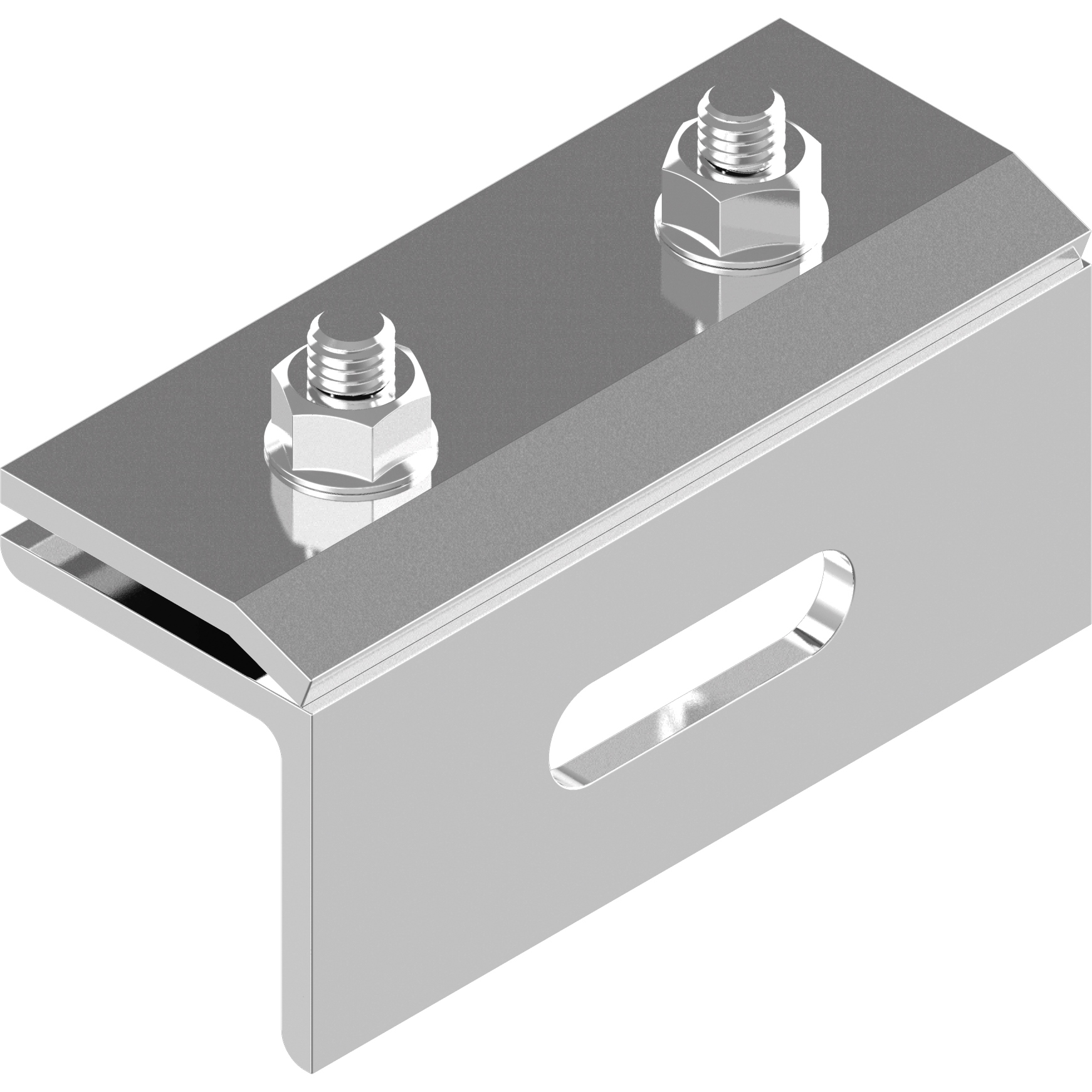Stehfalzklemme abgew. M10 Langloch 11x29mm KB3,5mm 1.4301