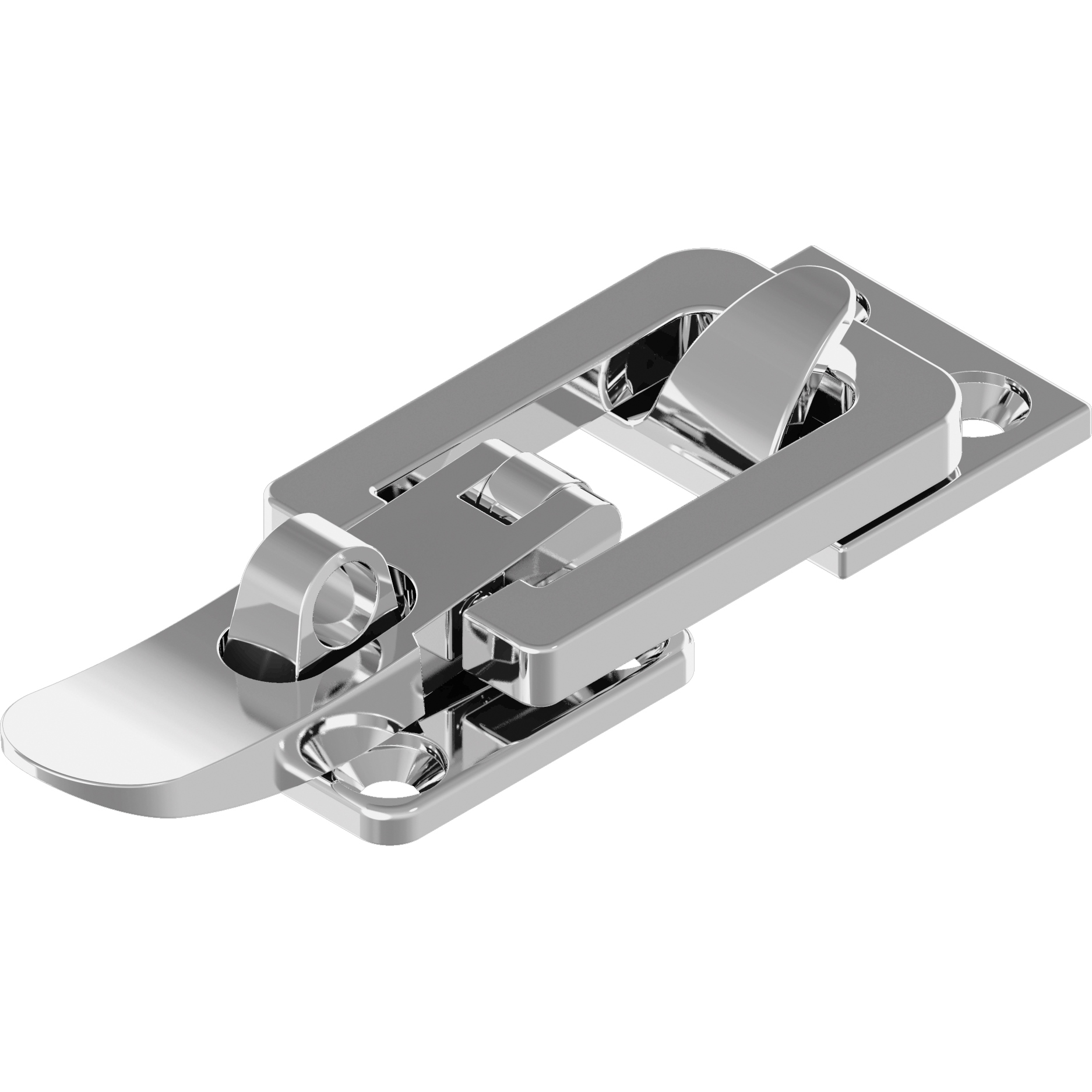 Überfallscharnier 70x28x3mm Feinguss hochglanzpoliert A4