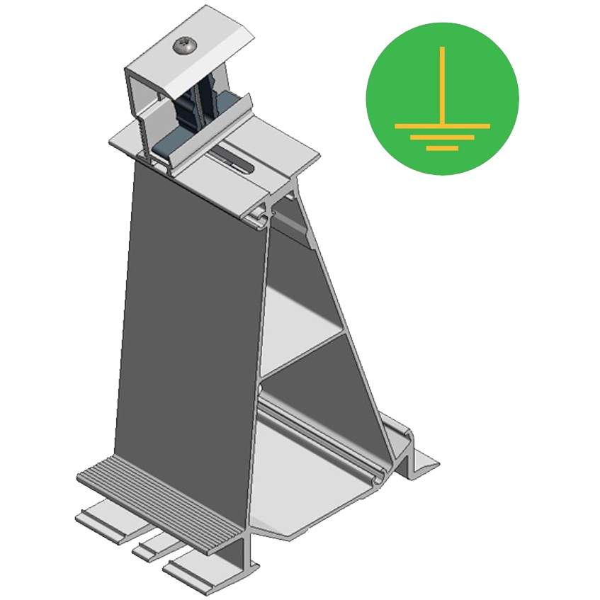 Hinterfuß ValkPro Plus L10Grad Seite Aluminium