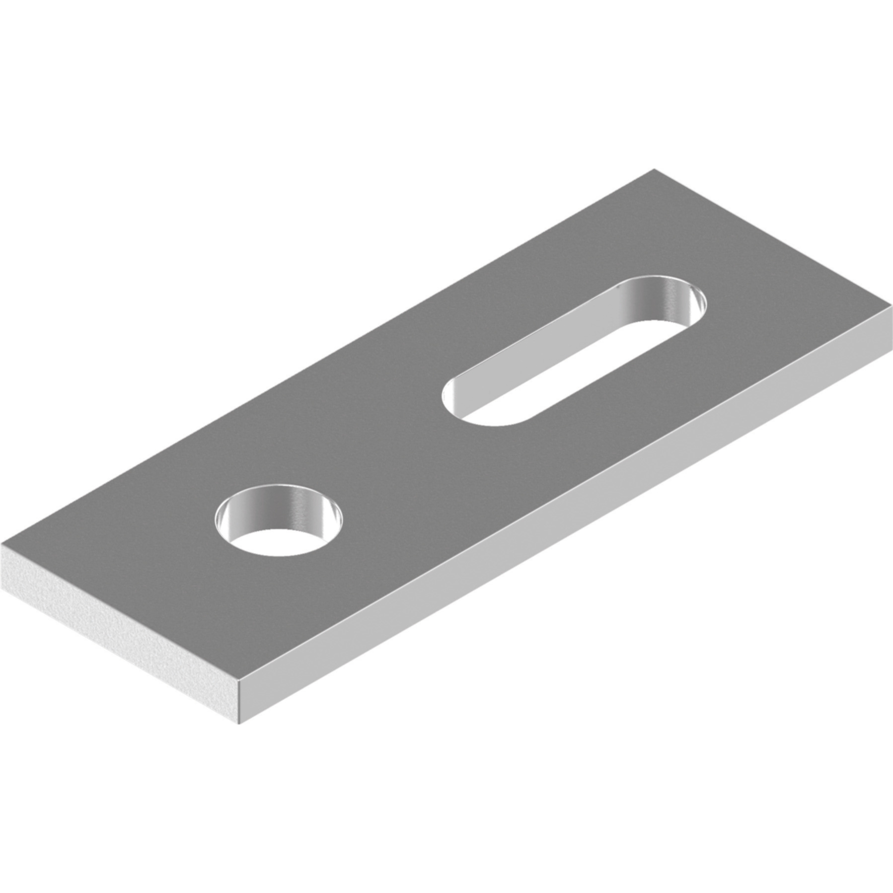 Adapterblech Stockschraube M12 A2 82x30x5mm Langloch