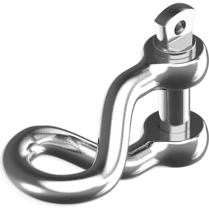 Rundschäkel gedrehte Form D8mm Edelstahl A4