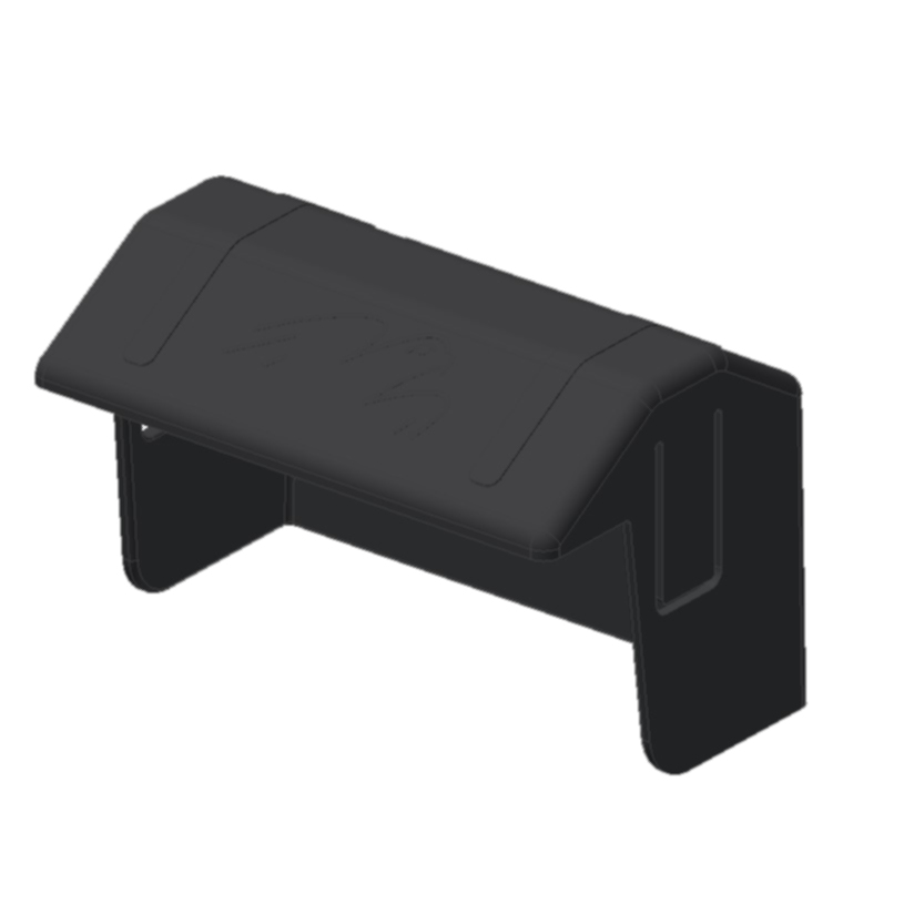 Dichtungskappe Endklemme schwarz 50x37x36mm Kunststoff