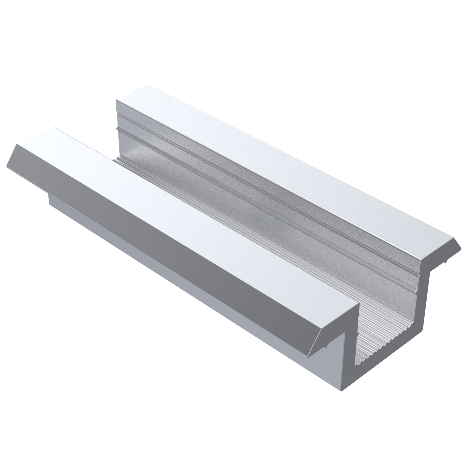 Mittelklemme silber gerahmte Module L70mm B36mm AluF25
