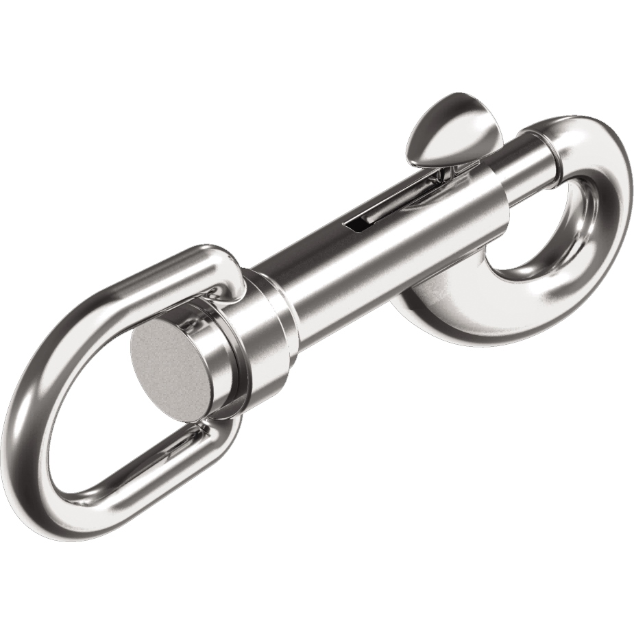 Wirbelkarabiner Edelstahl A4-AISI316