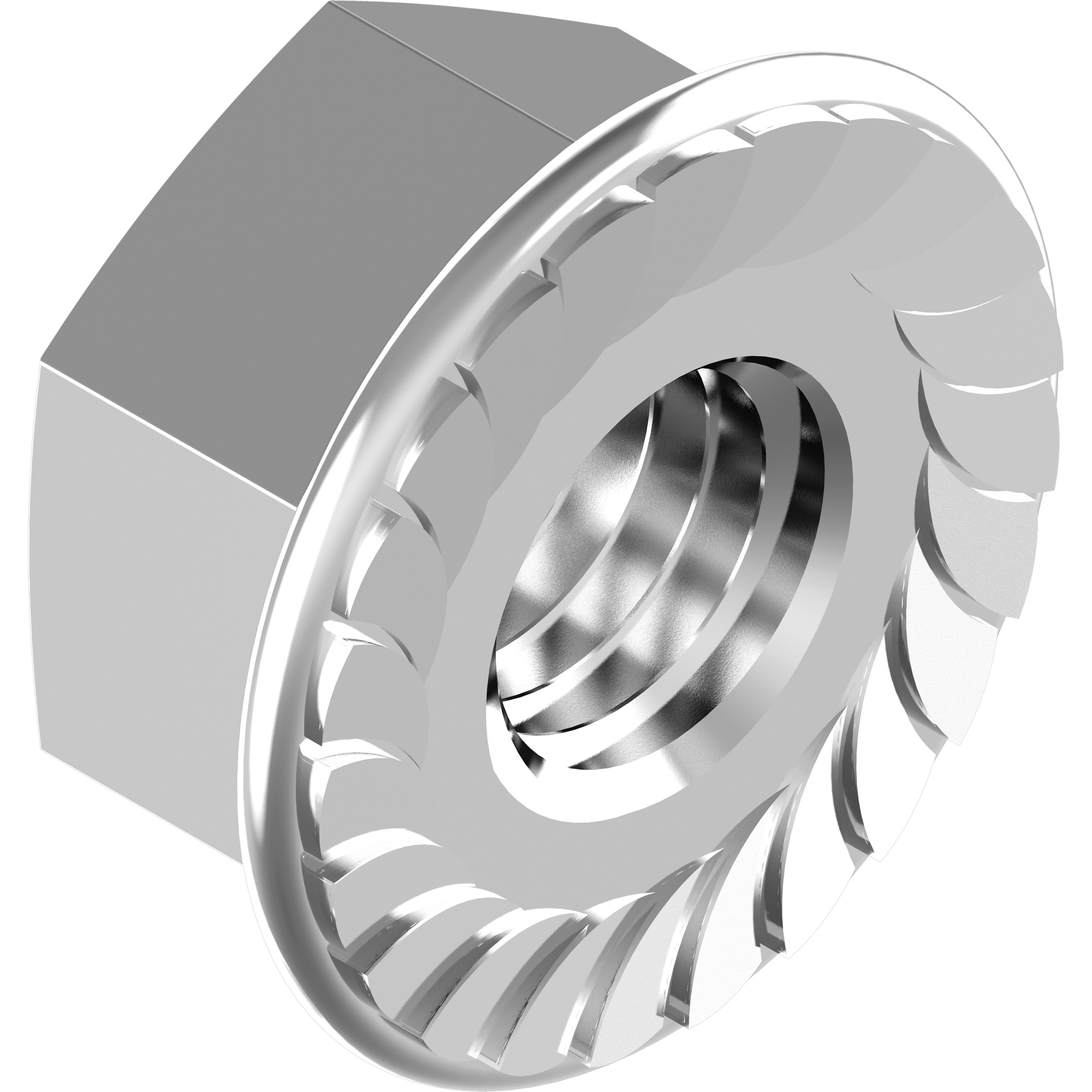 Flanschmutter M8 Sperrzahn DIN 6923 A2-70 Gleitmo 625