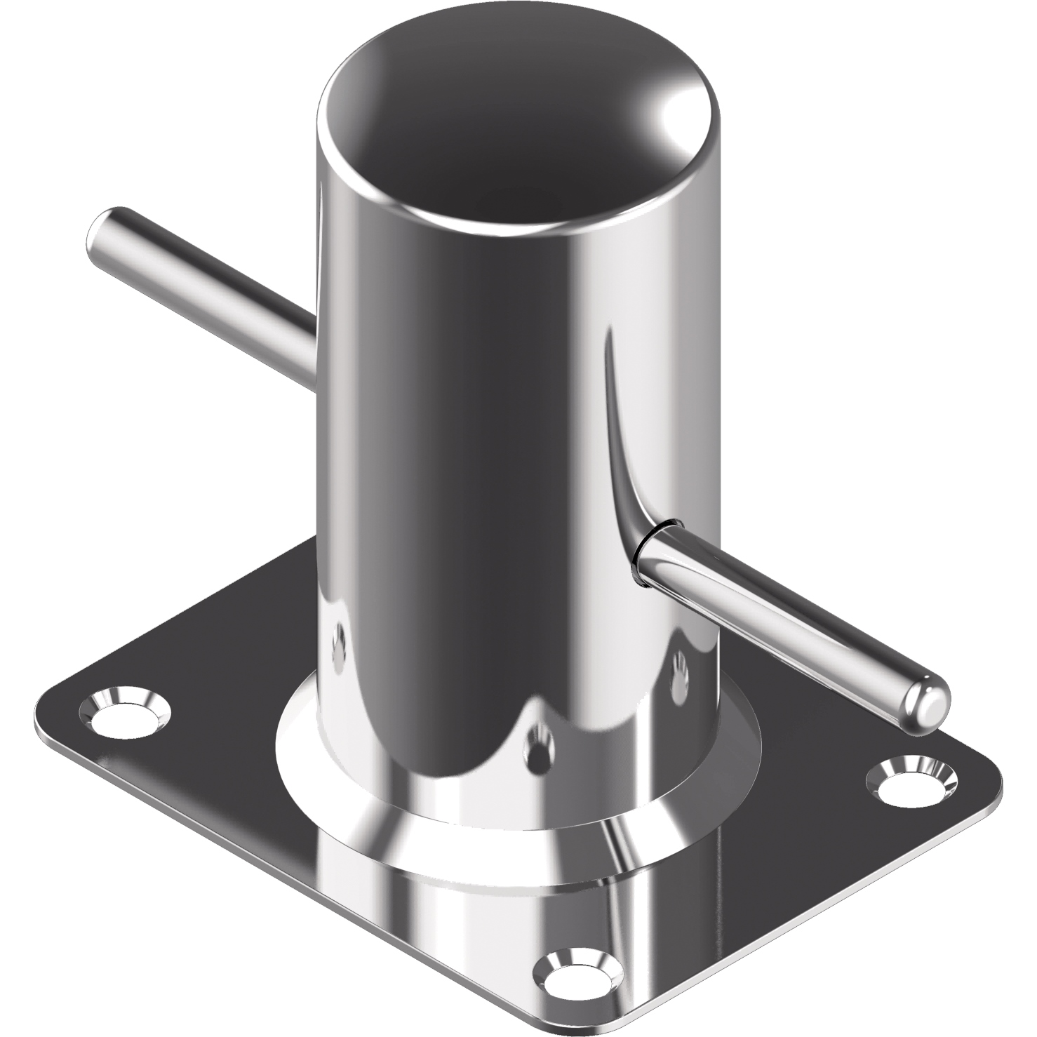 Poller 90x80x100mm D50mm Edelstahl A4