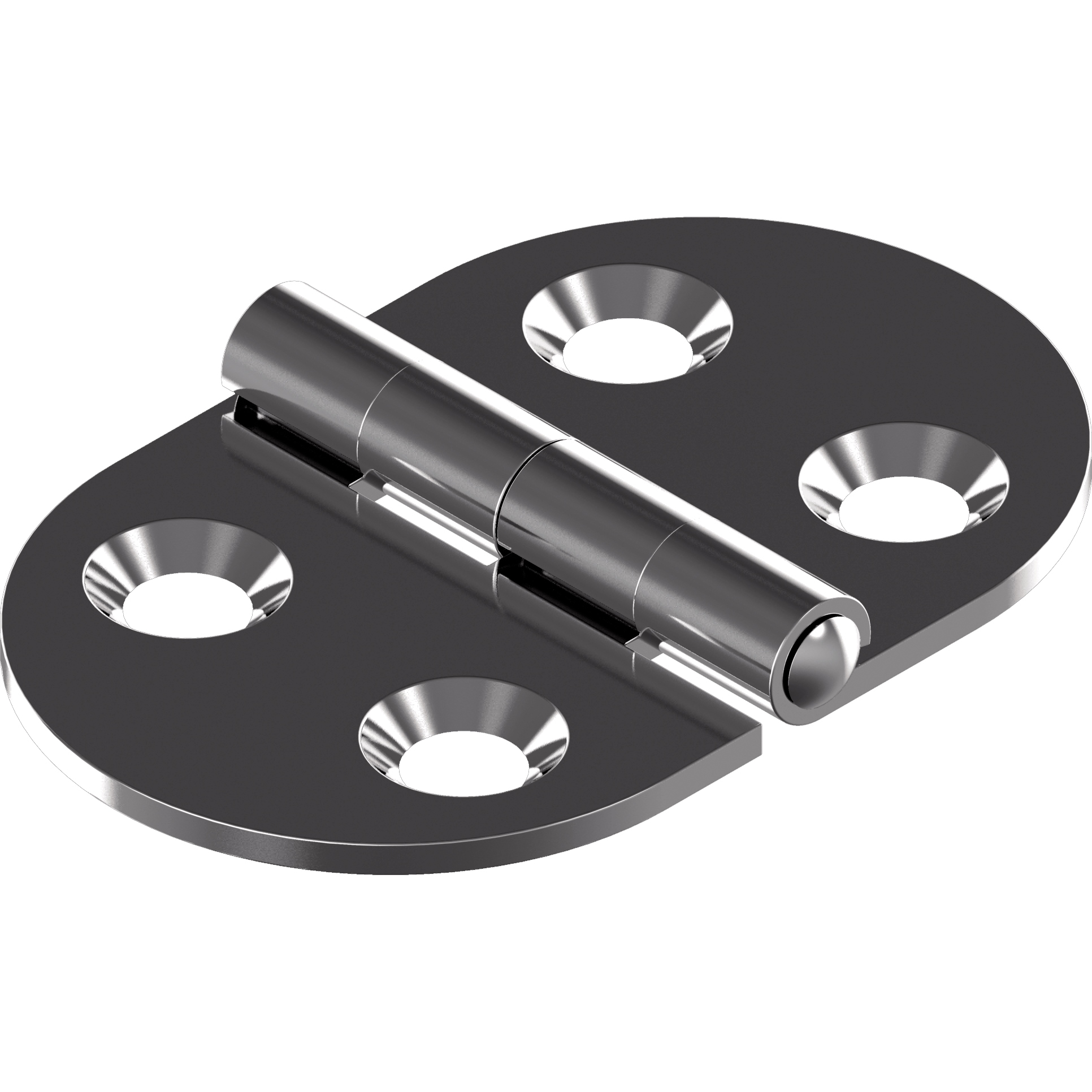 Scharnier Typ A 47x30x1,5mm Edelstahl A2 gestanzt poliert