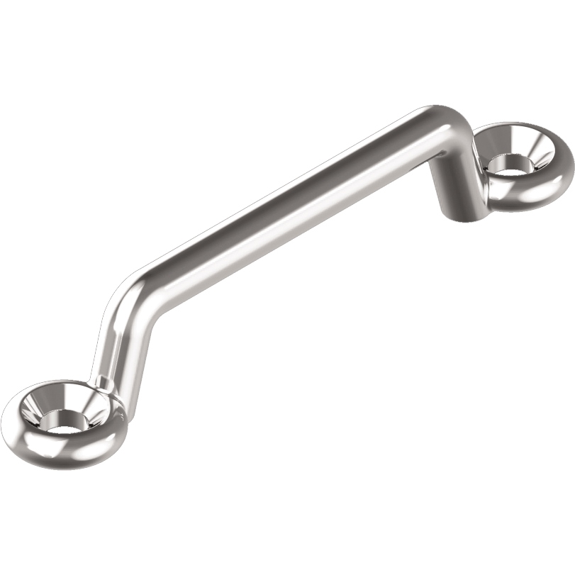 Riemenbügel D6mm L62mm W38mm Edelstahl A2 poliert