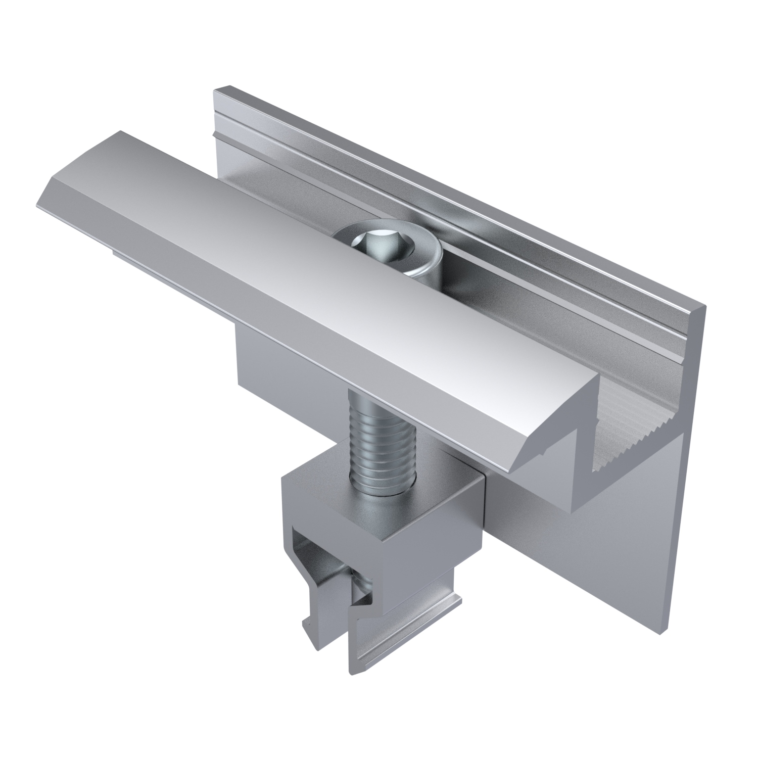 Endklemme Klick H30mm L70mm B30mm schwarz eloxiert 20um