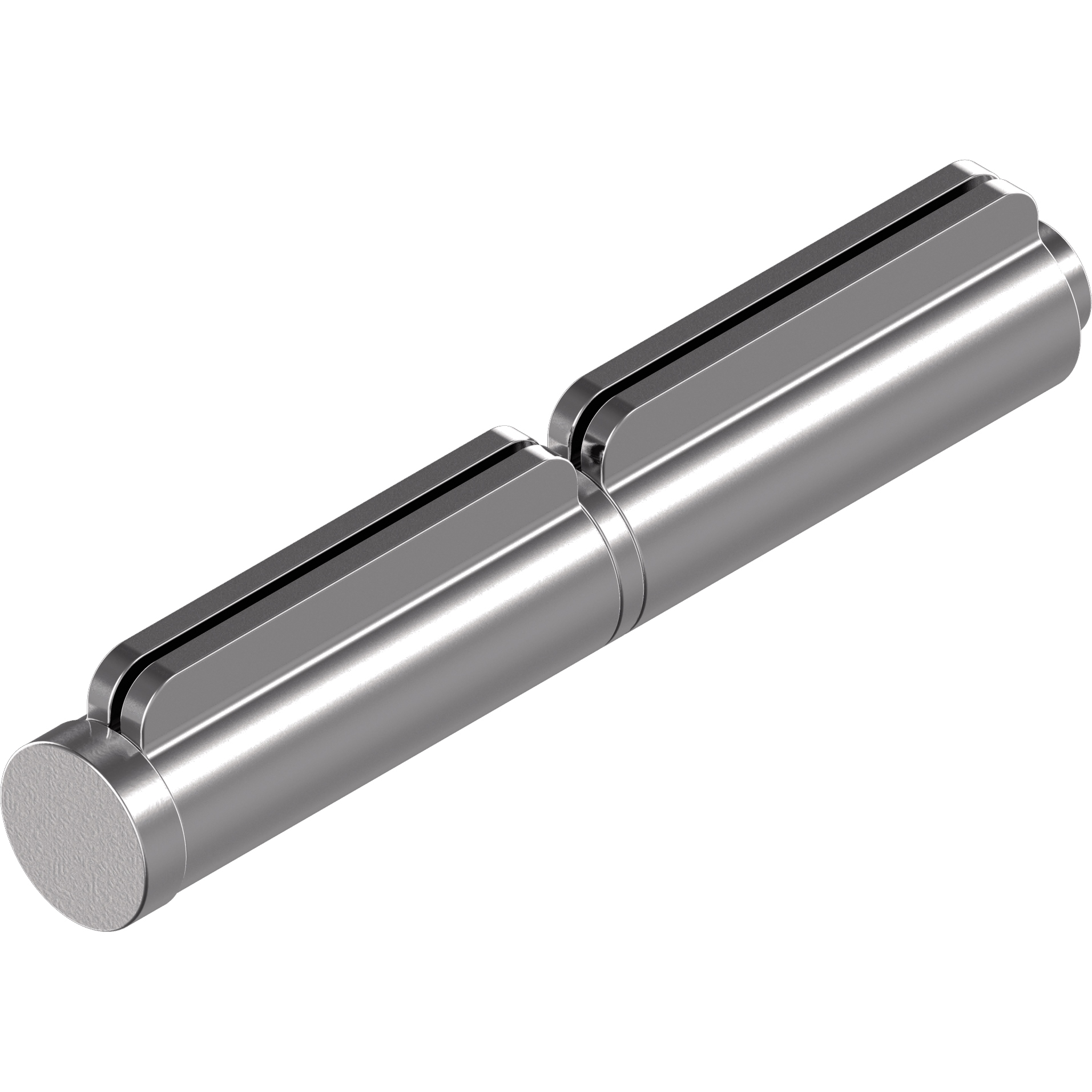 Anschweißscharnier 2 Flügel loser Bolzen D8x60mm D12mm A2
