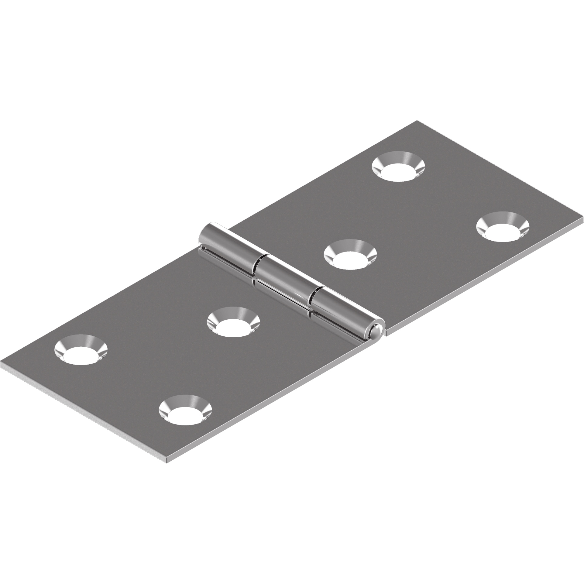 Scharnier Typ C 2 100x40x1,5mm Edelstahl A2 gestanzt poliert