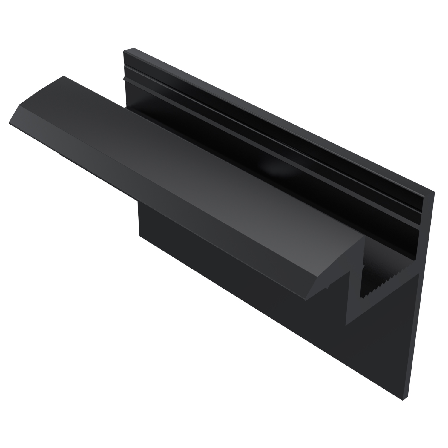 Endklemme Modul H30mm L70mm A30mm schwarz eloxiert 20um