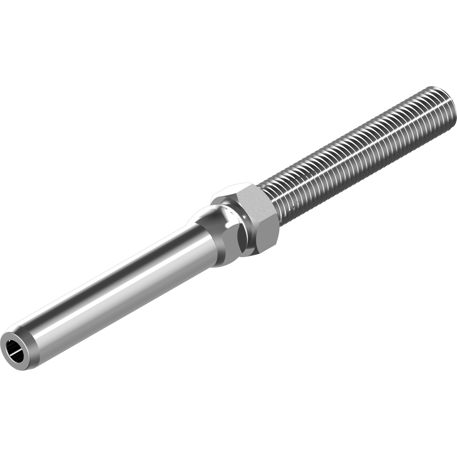 Gewinde-Walzterminal D5mm M8 AG Linksgewinde Mutter A4