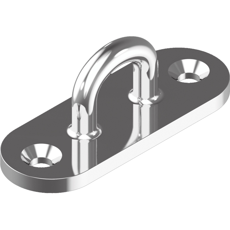 Augplatte Decksplatte 75x22-100x36mm A4 poliert