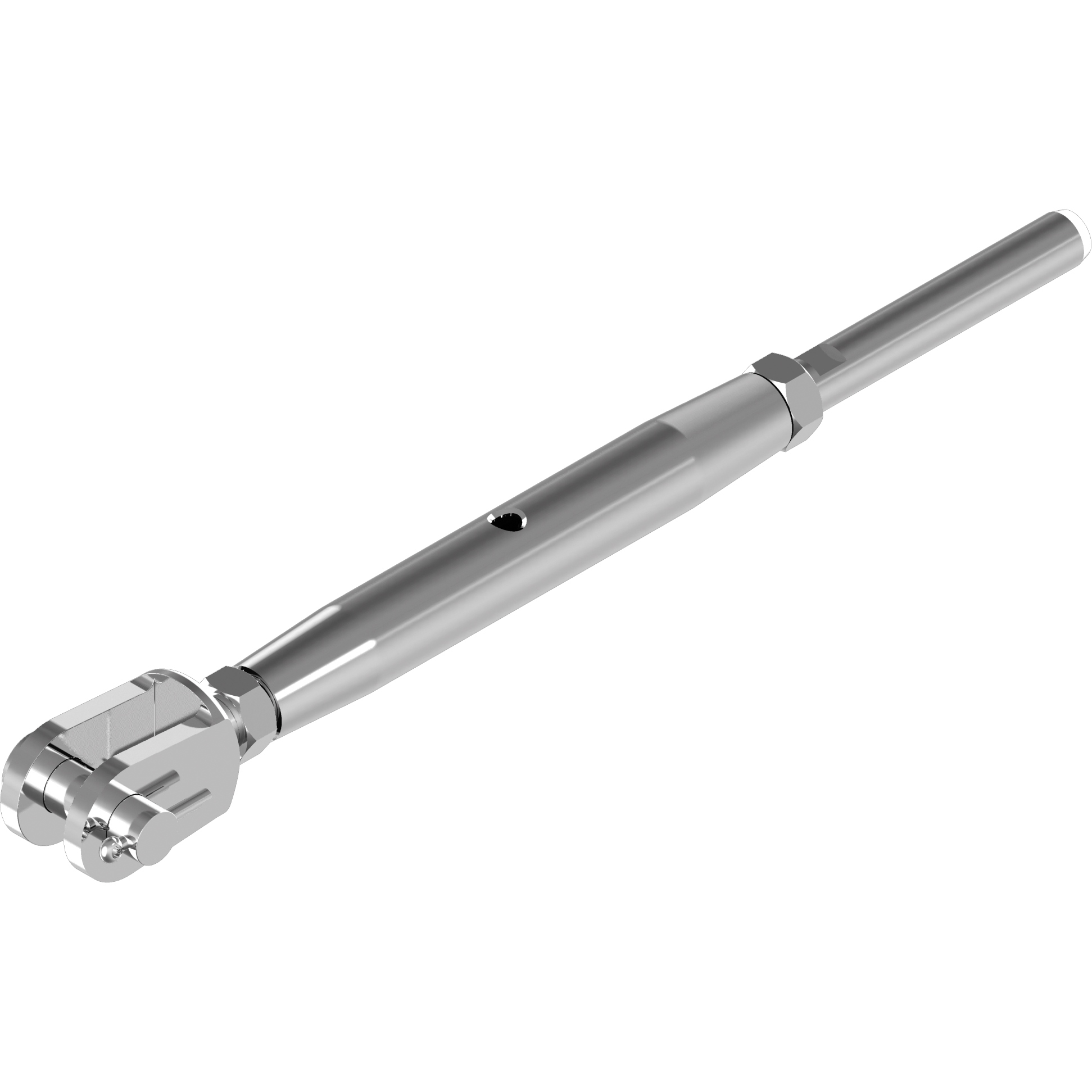 Wantenspanner Gabel/Terminal Edelstahl A4