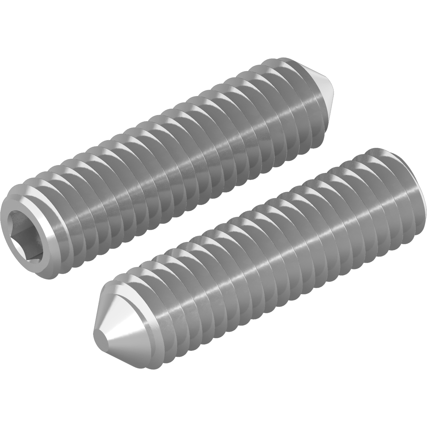 Gewindestift DIN 914/ISO 4027 Spitze 120° A4