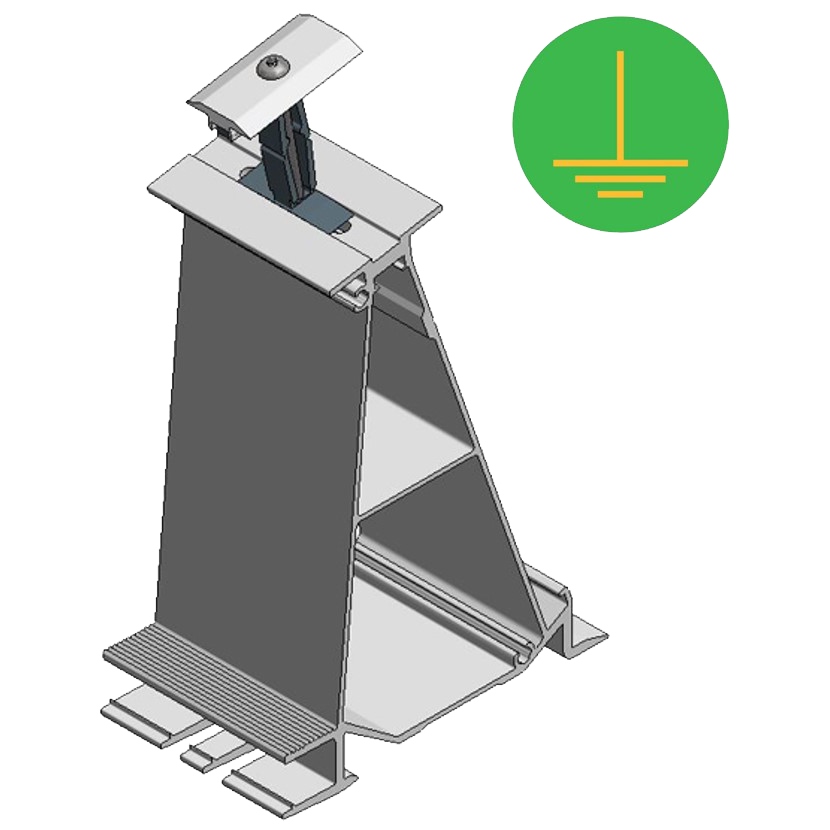Hinterfuß ValkPro Plus L10Grad Mitte Aluminium