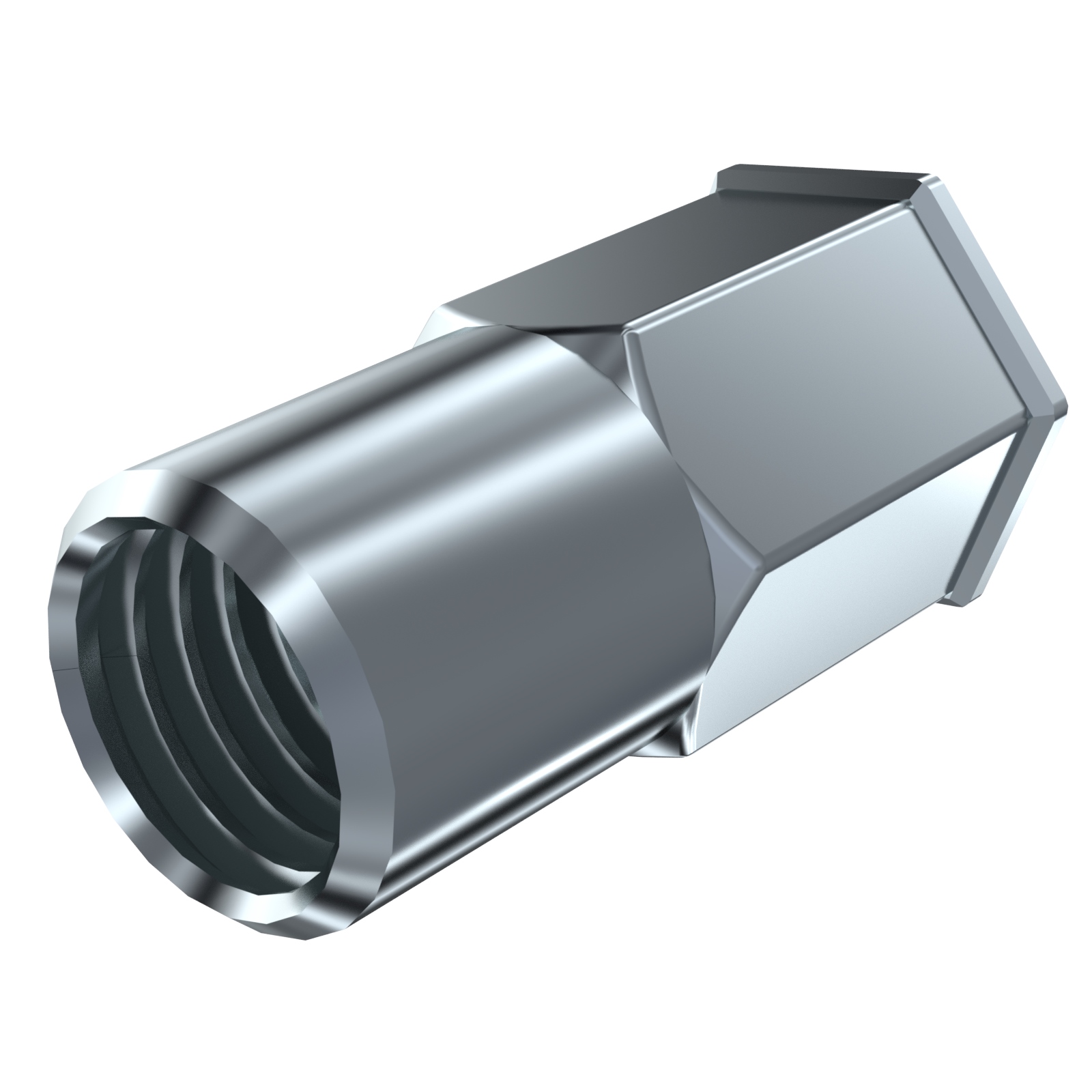 Blindnietmutter M4x12mm KB0,5-2,5mm kl.Senk Sechskant A2