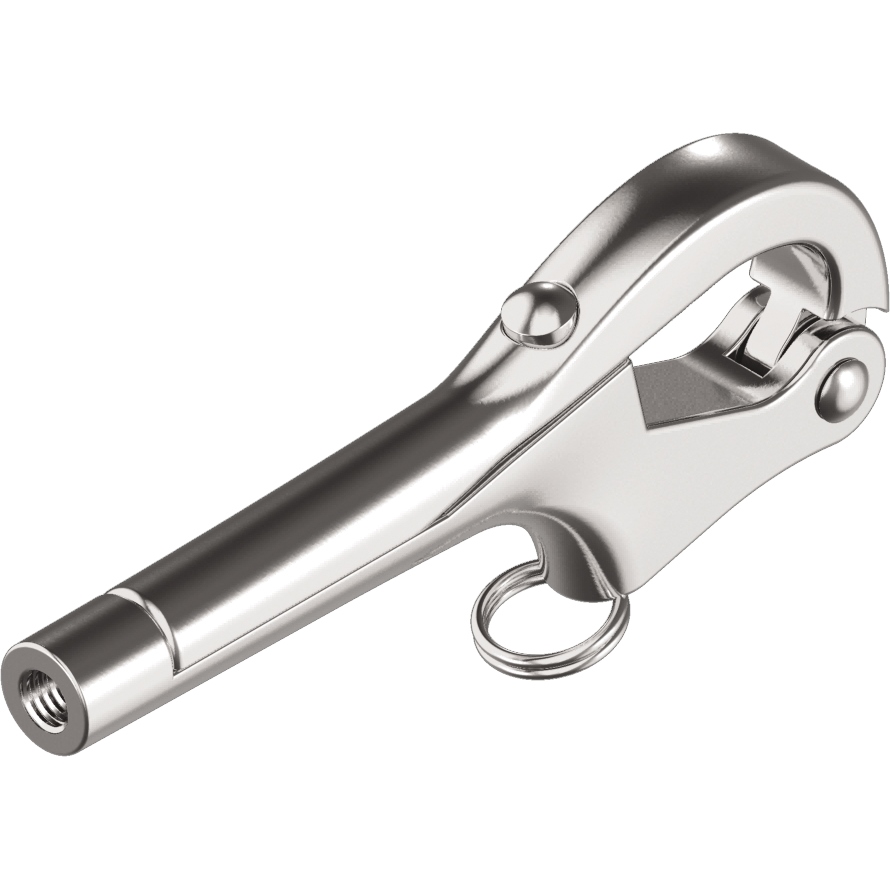 Pelikanhaken M6 L75mm Edelstahl A4