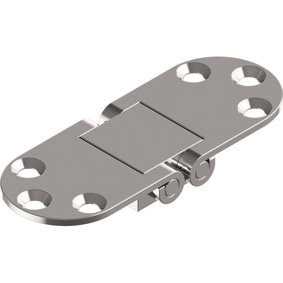 Tisch-Scharnier 80x30x2mm Winkel max. 180° Edelstahl A4