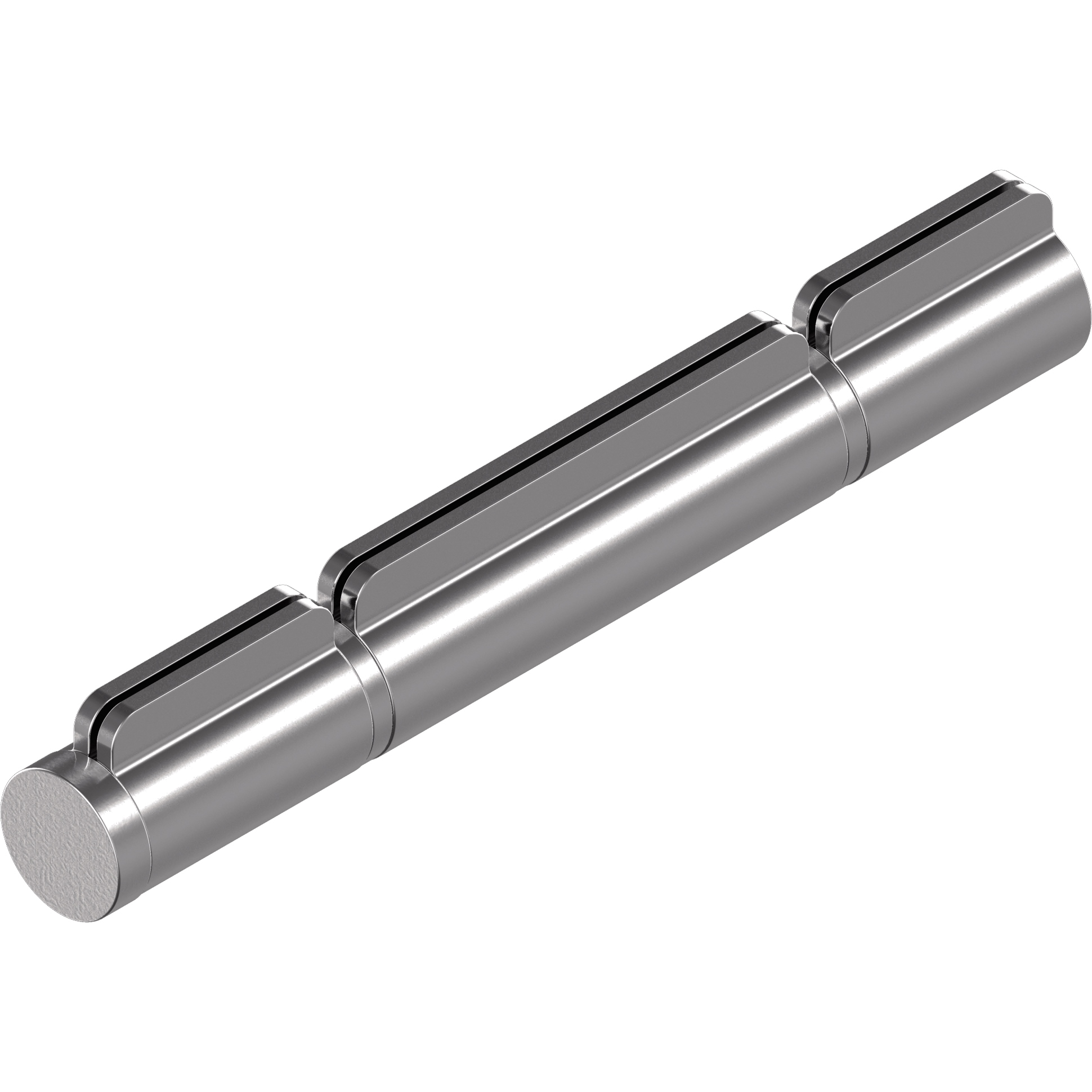 Anschweißscharnier 3 Flügel loser Bolzen D10x100mm D14mm A2