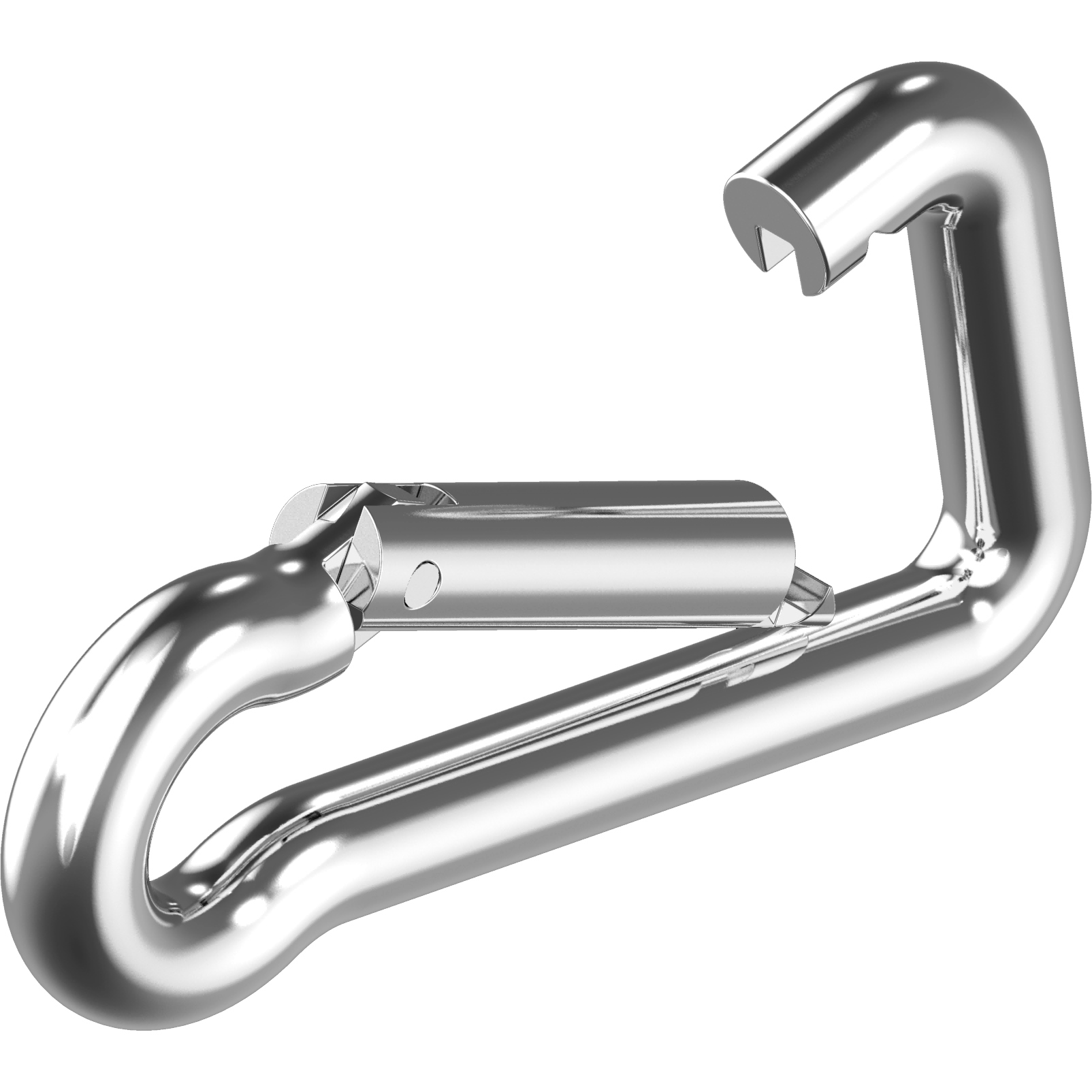 Karabinerhaken Edelstahl A4-AISI316 asymmetrisch