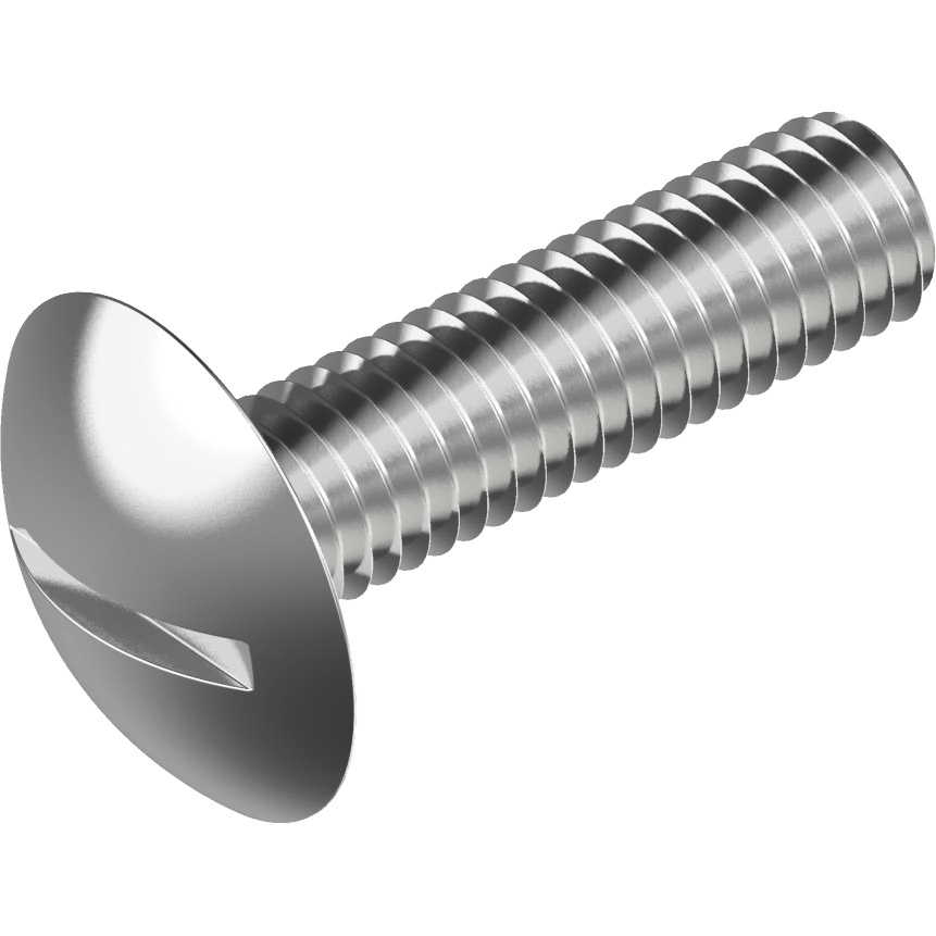 Flachrundschraube WS 9330 Vollgewinde Schlitz Edelstahl
