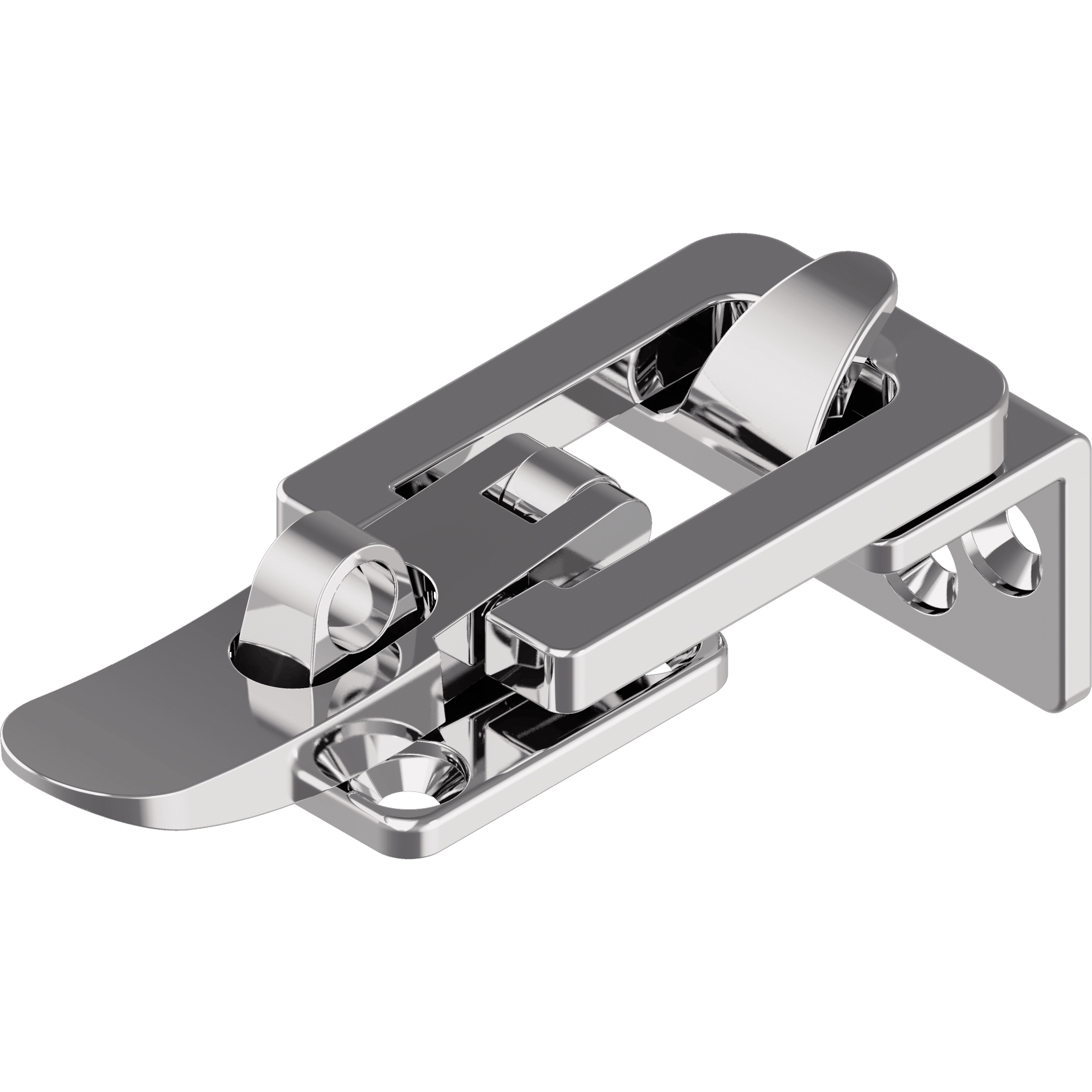 Überfallscharnier 62x28x3mm Feinguss hochglanzpoliert A4