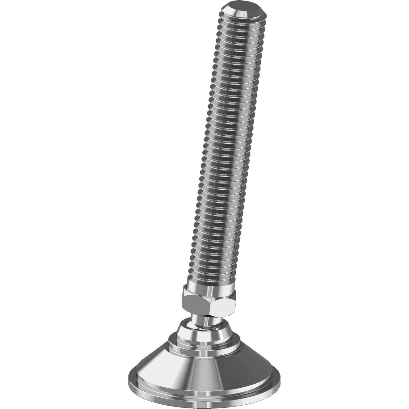 Gelenkfuß D70mm M16x150 Edelstahl A4