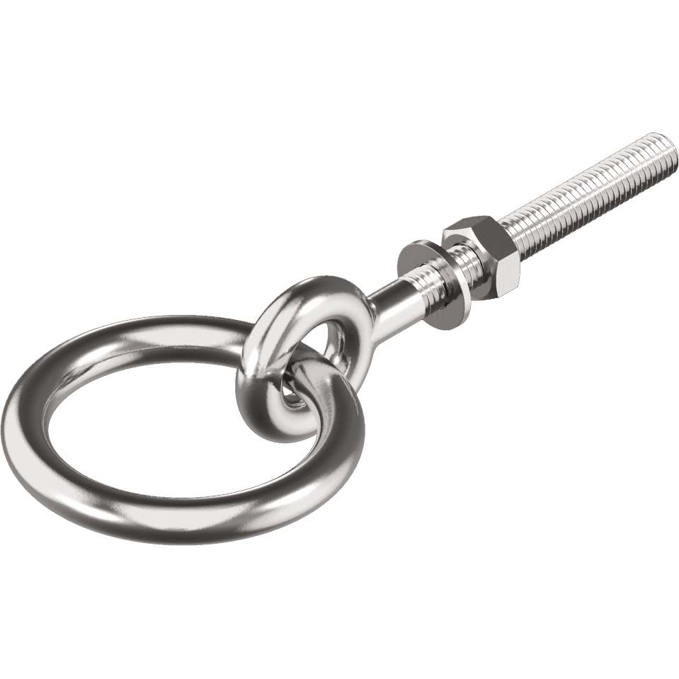Augbolzen Edelstahl A4-AISI316 mit Ring