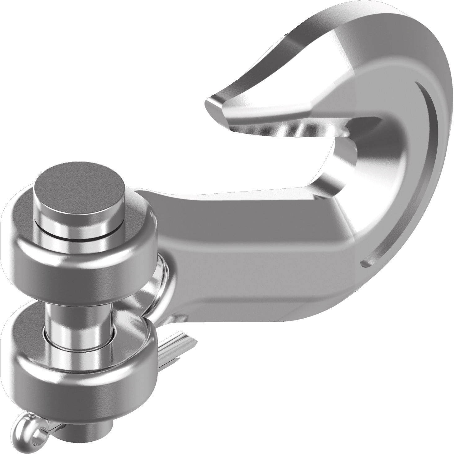 Kettenhaken selbsthemmend Splintbolzen D10mm B15mm E12mm A4